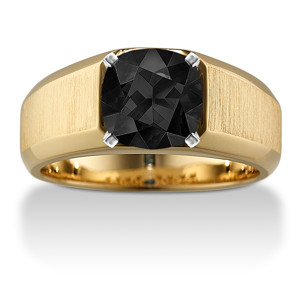 Mens Engagement Ring in 14K Yellow Gold Shane Co.
