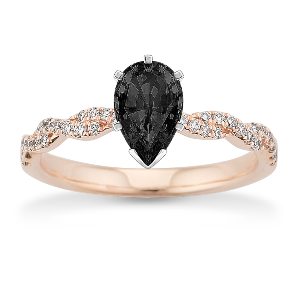 Lace Infinity Engagement Ring