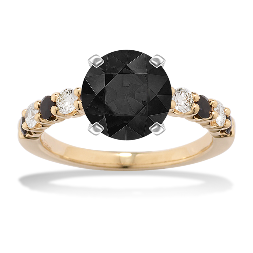 Sapphire & Diamond Engagement Ring