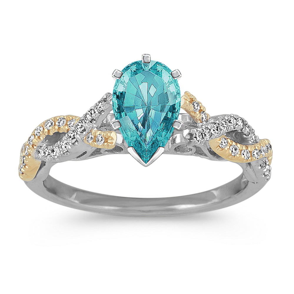 Two-Tone Infinity Engagement Ring