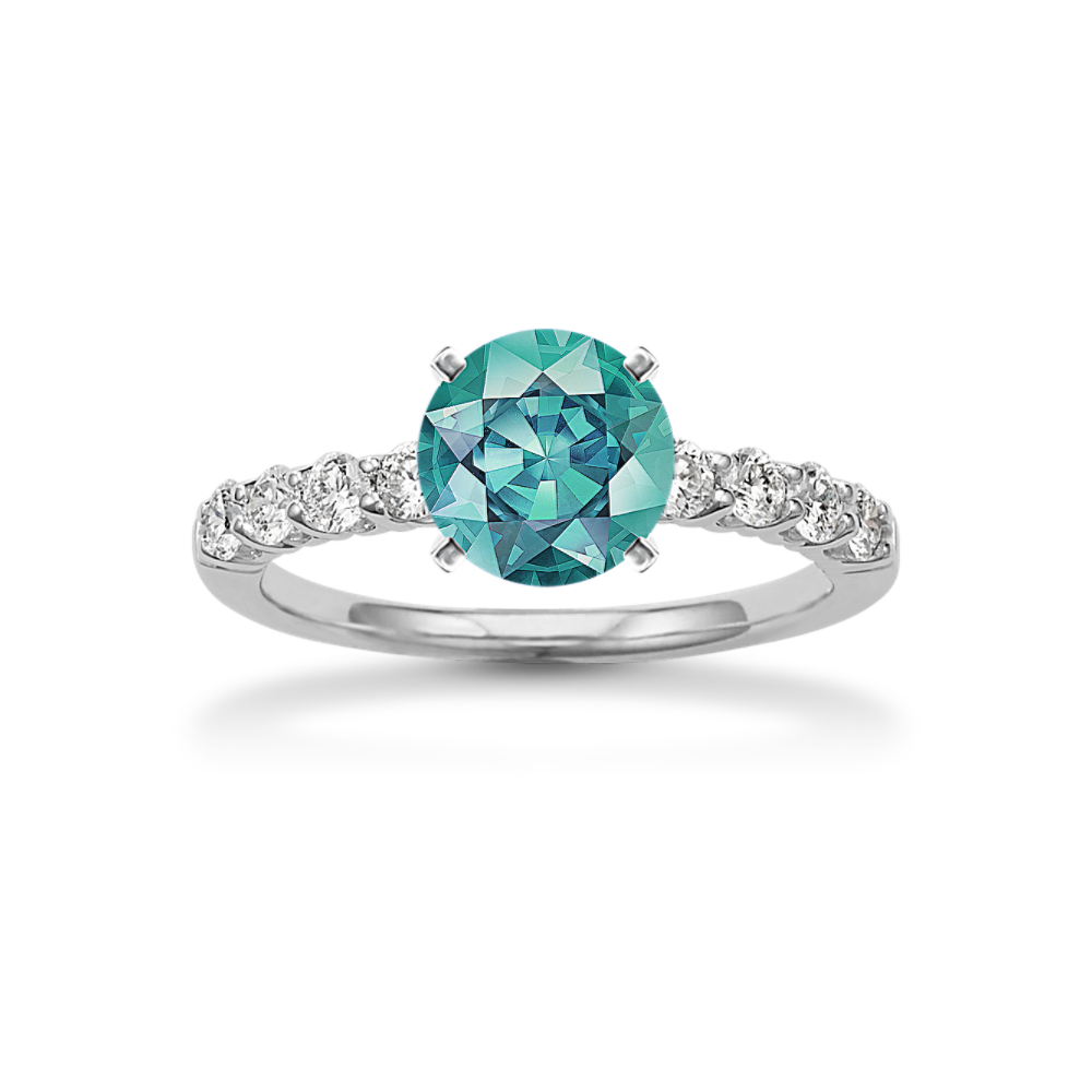 Eve Classic Round Natural Diamond Engagement Ring