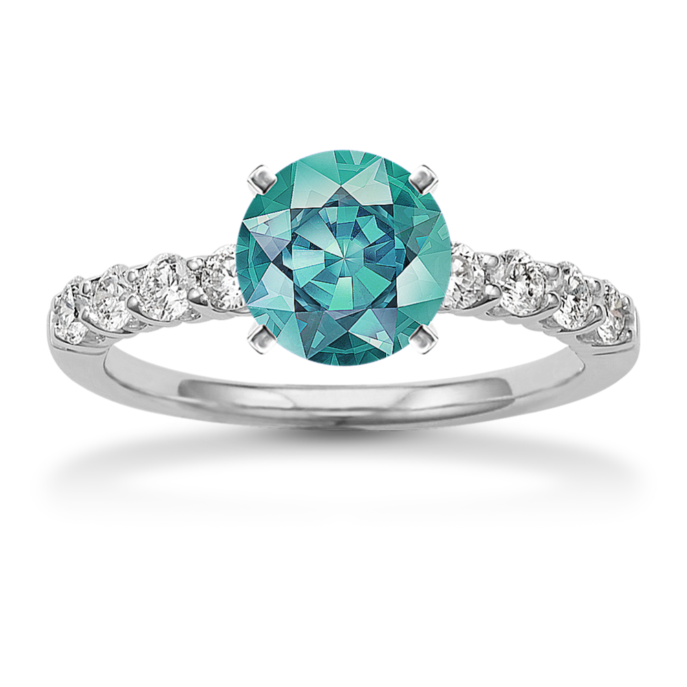 Eve Engagement Ring (0.35 tcw Diamond Accents)