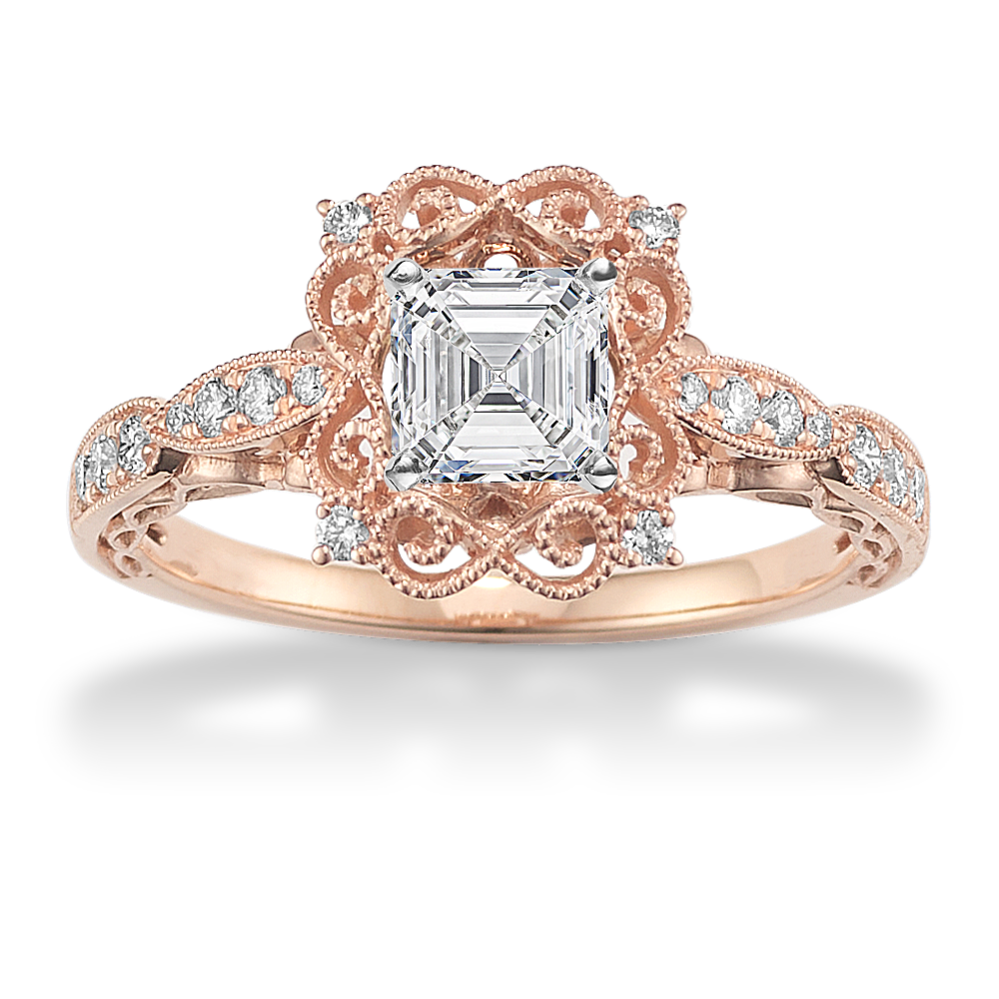 Annalise Halo Engagement Ring