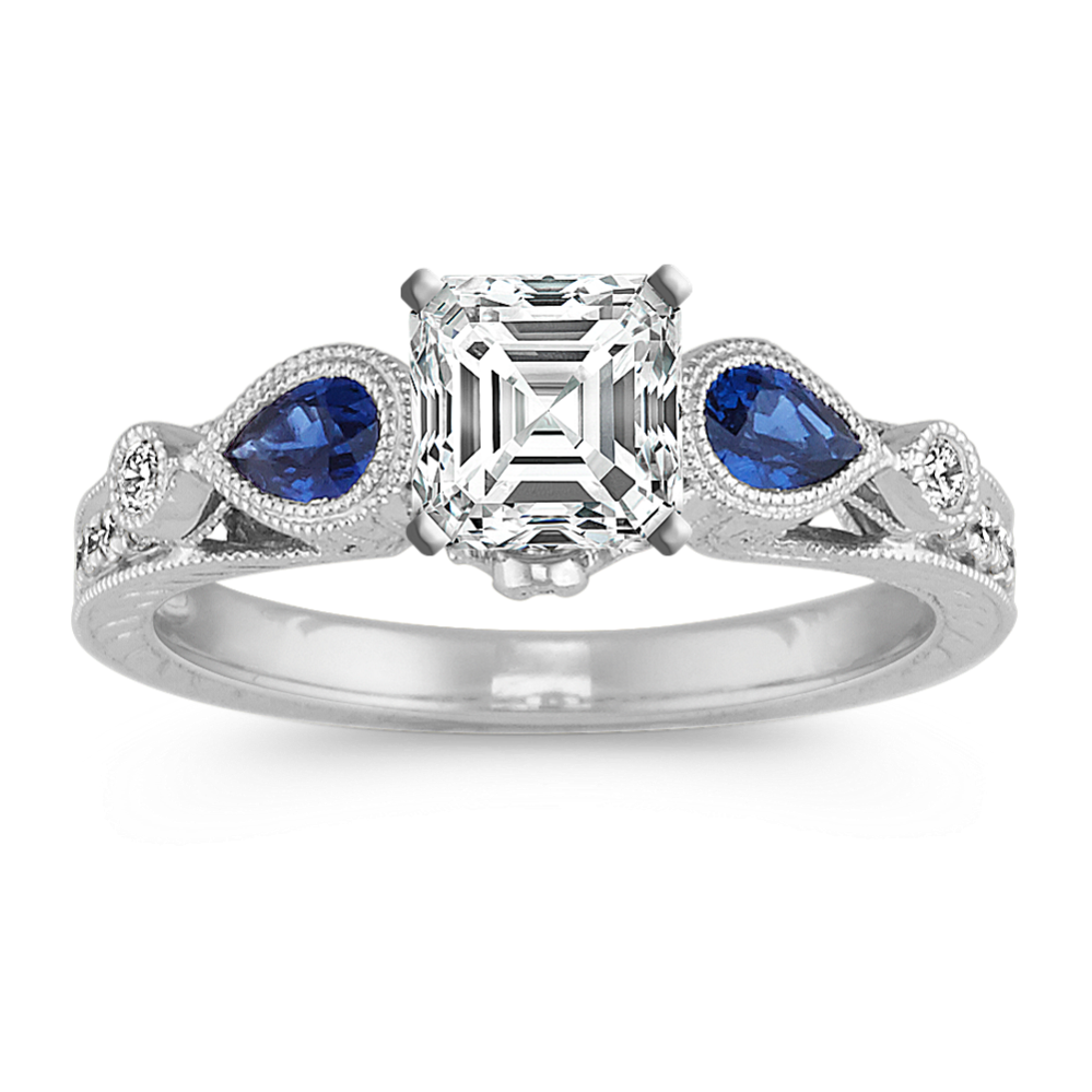 Avery Sapphire & Diamond Engagement Ring