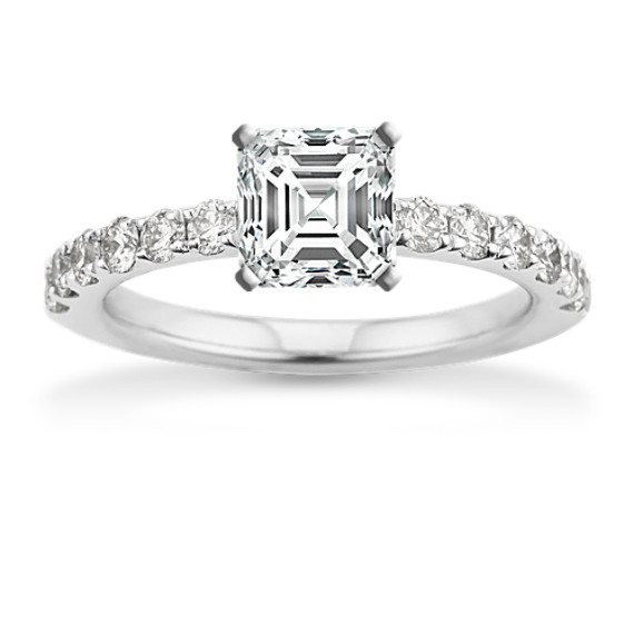 Summit Diamond Engagement Ring in Platinum