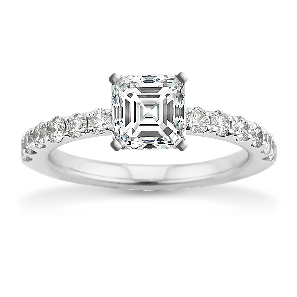 Summit Diamond Engagement Ring in Platinum