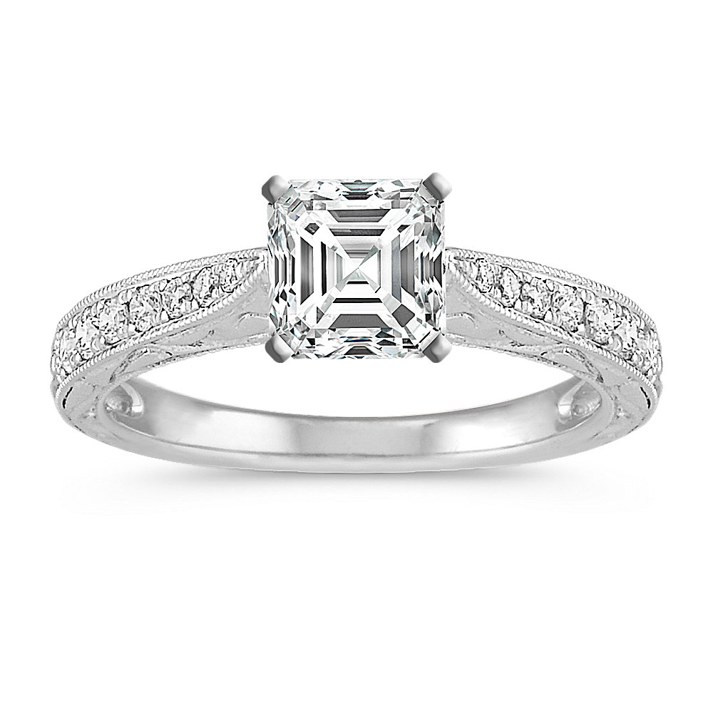 Vintage cathedral engagement ring deals