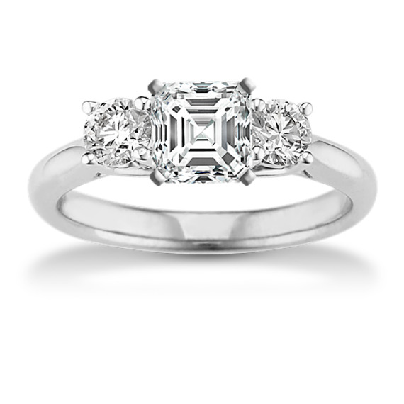 Diamond Three-Stone Engagement Ring