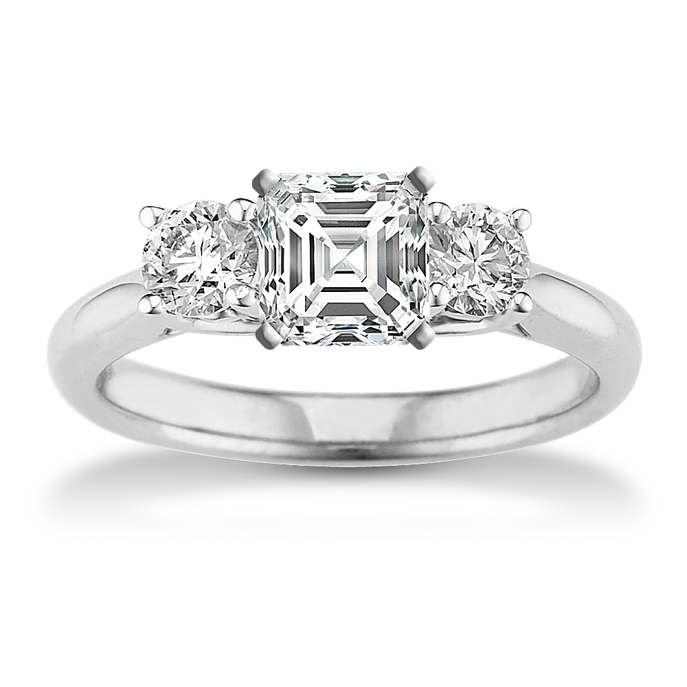 Saga Engagement Ring (1/2 tcw Diamond Accents)
