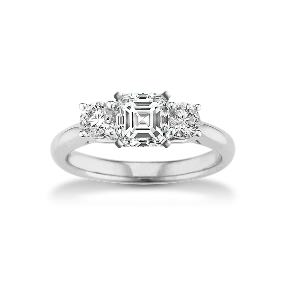 Isolde 1/2 ct. Three Stone Natural Diamond Engagement Ring