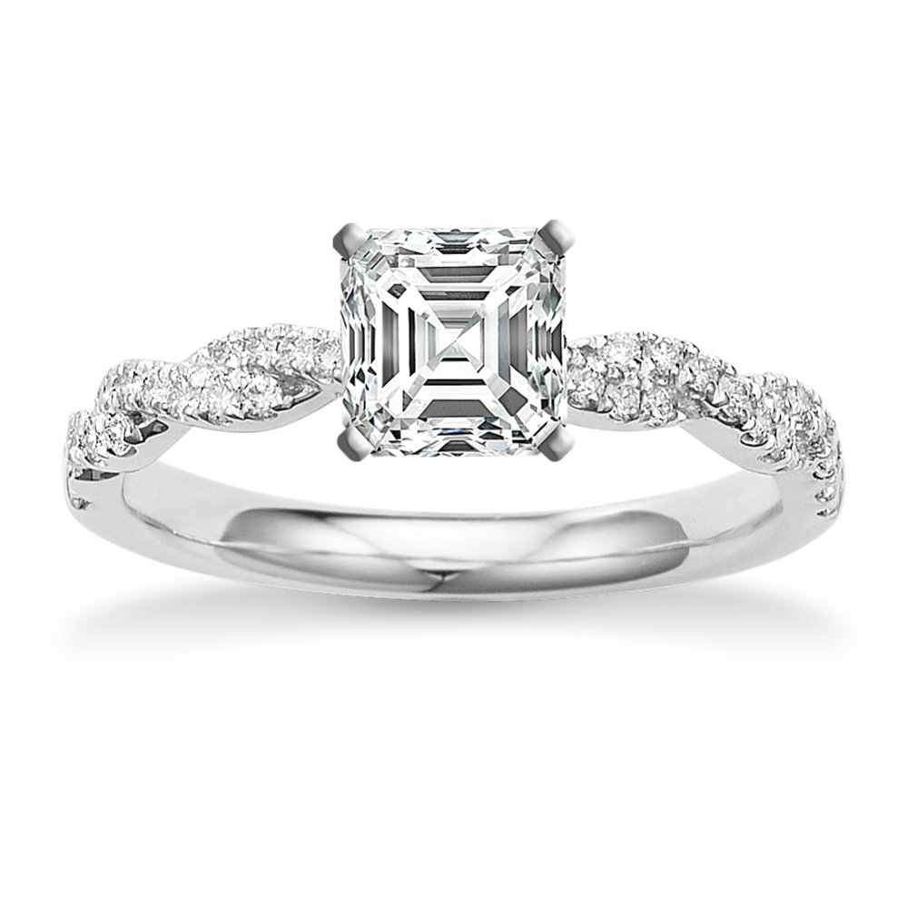 Infinity diamond engagement ring hotsell