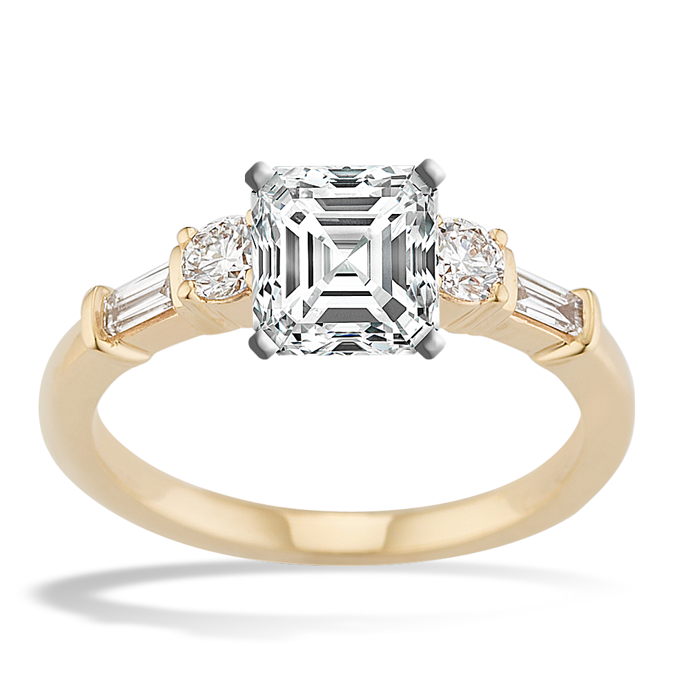 Yellow gold engagement outlet rings under 1000