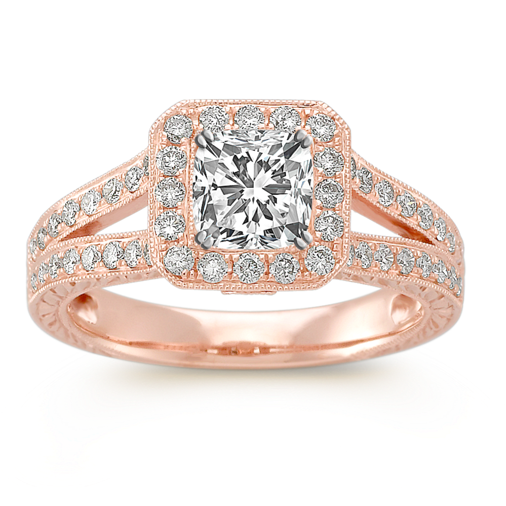 Everly Halo Engagement Ring