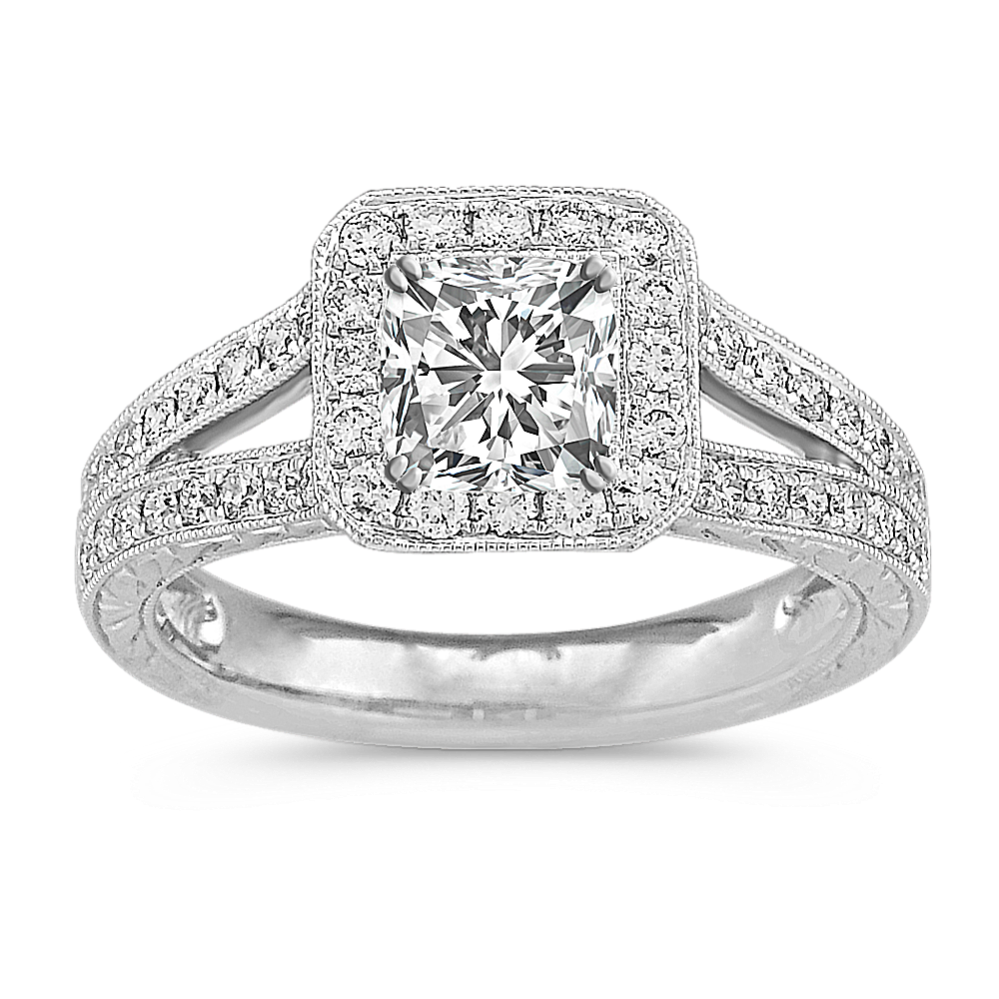 Everly Halo Engagement Ring