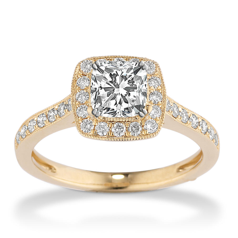 Tuscany Halo Engagement Ring