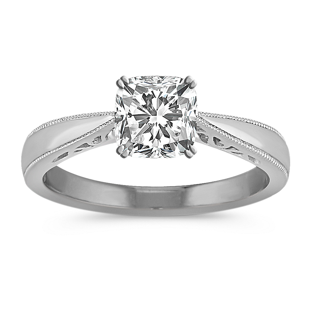 Platinum Cathedral Solitaire Engagement Ring