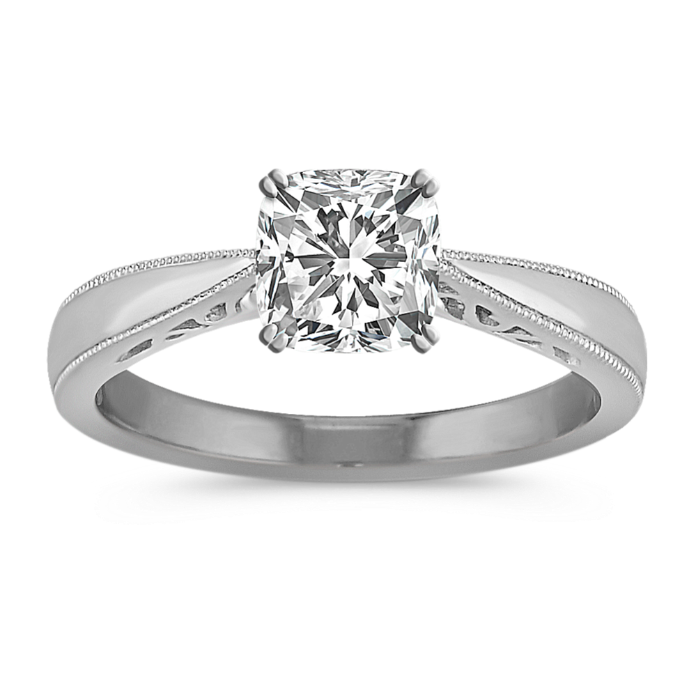 Edith Cathedral Engagement Ring in Platinum