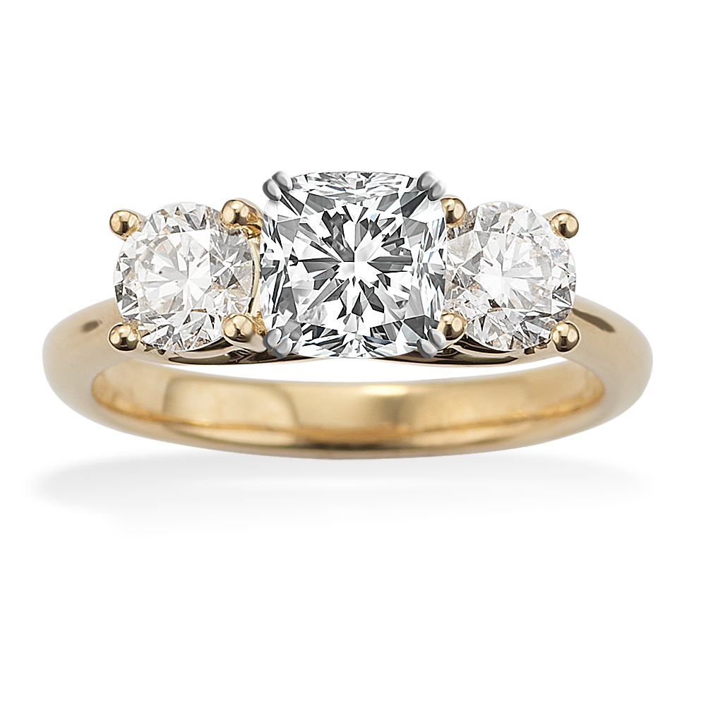 1 ct. Three Stone Diamond Engagment Ring
