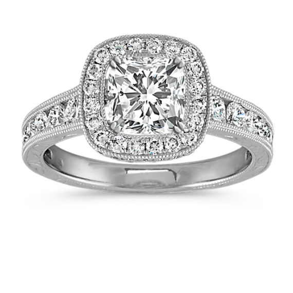 Sausalito Halo Engagement Ring