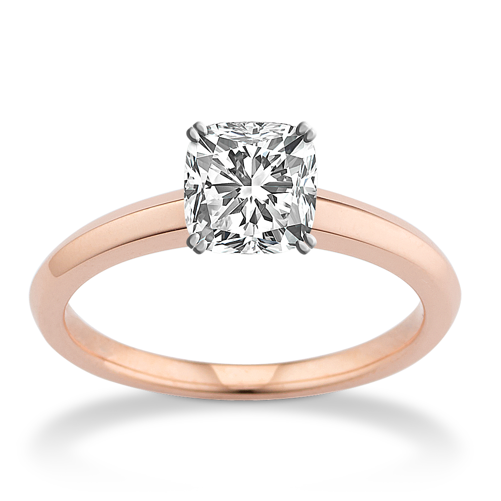 Classic Classic Knife-Edge Solitaire Engagement Ring for Princess Cut  Diamonds