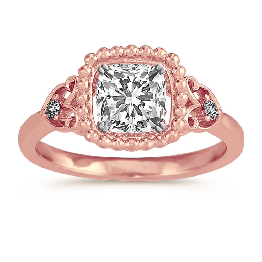 Vintage Diamond Ring in 14k Rose Gold