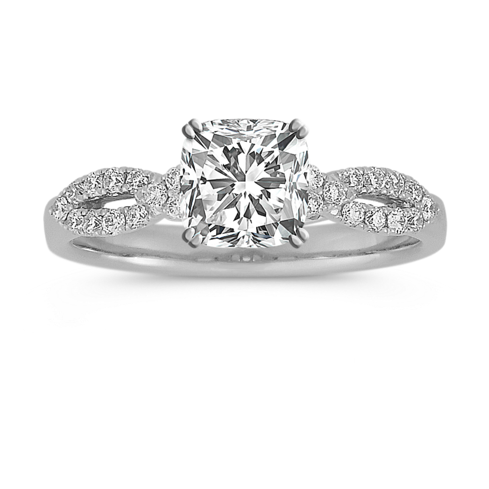 0.91 ct. Natural Diamond Engagement Ring in Platinum