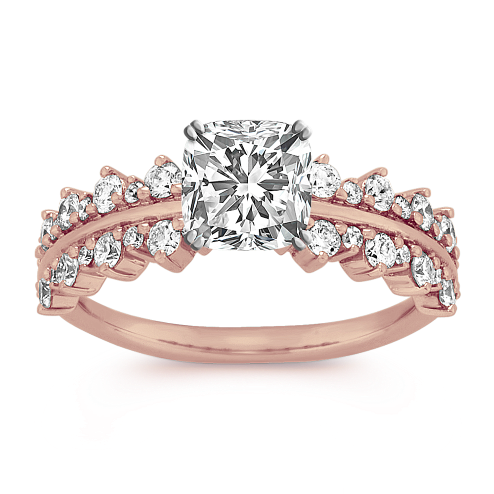 Classic Diamond Engagement Ring in 14K Rose Gold
