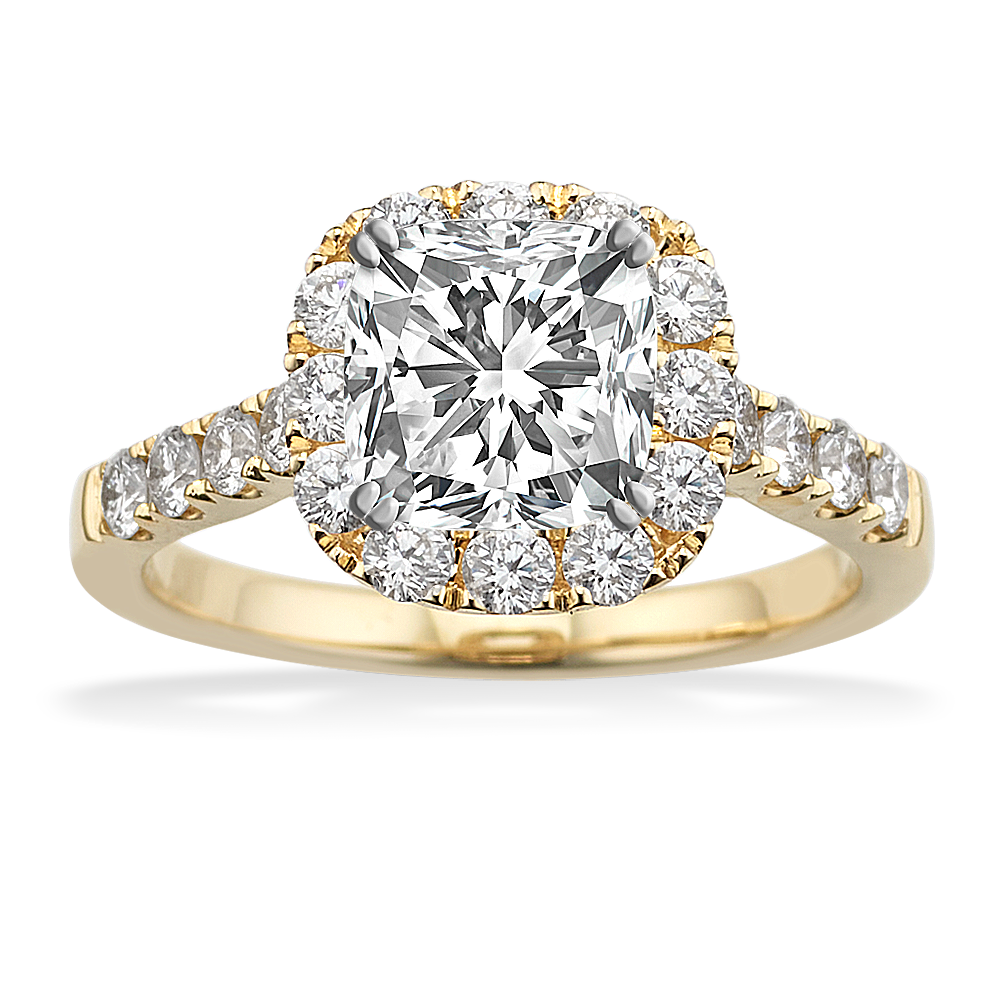 Sandrine Halo Engagement Ring