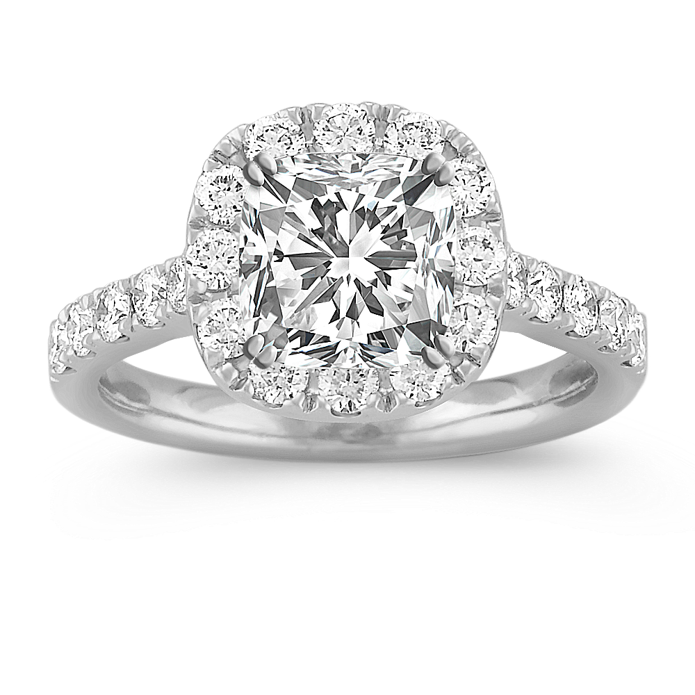 1.29 ct. Natural Diamond Engagement Ring in Platinum Shane Co