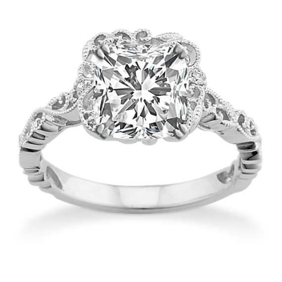 Vineyard Halo Engagement Ring