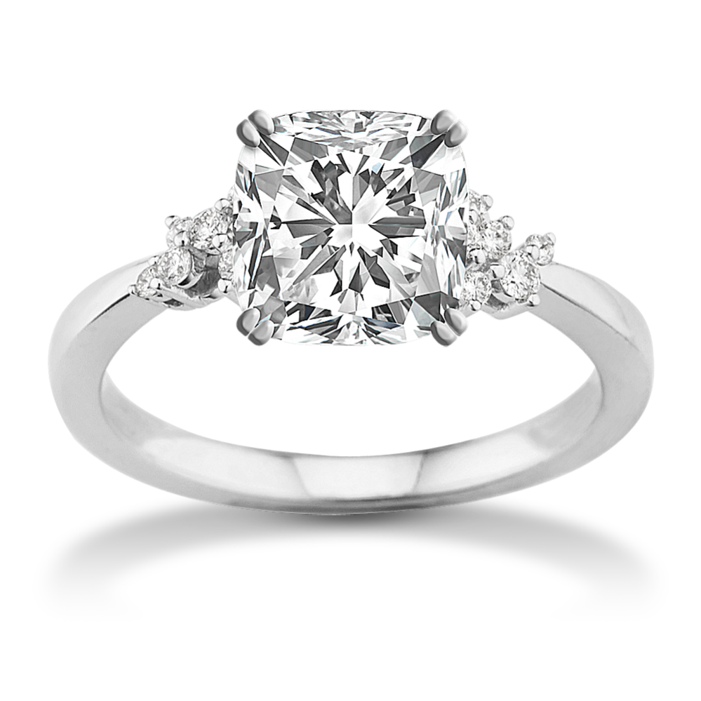 1.55 ct. Lab-Grown Diamond Engagement Ring in White Gold