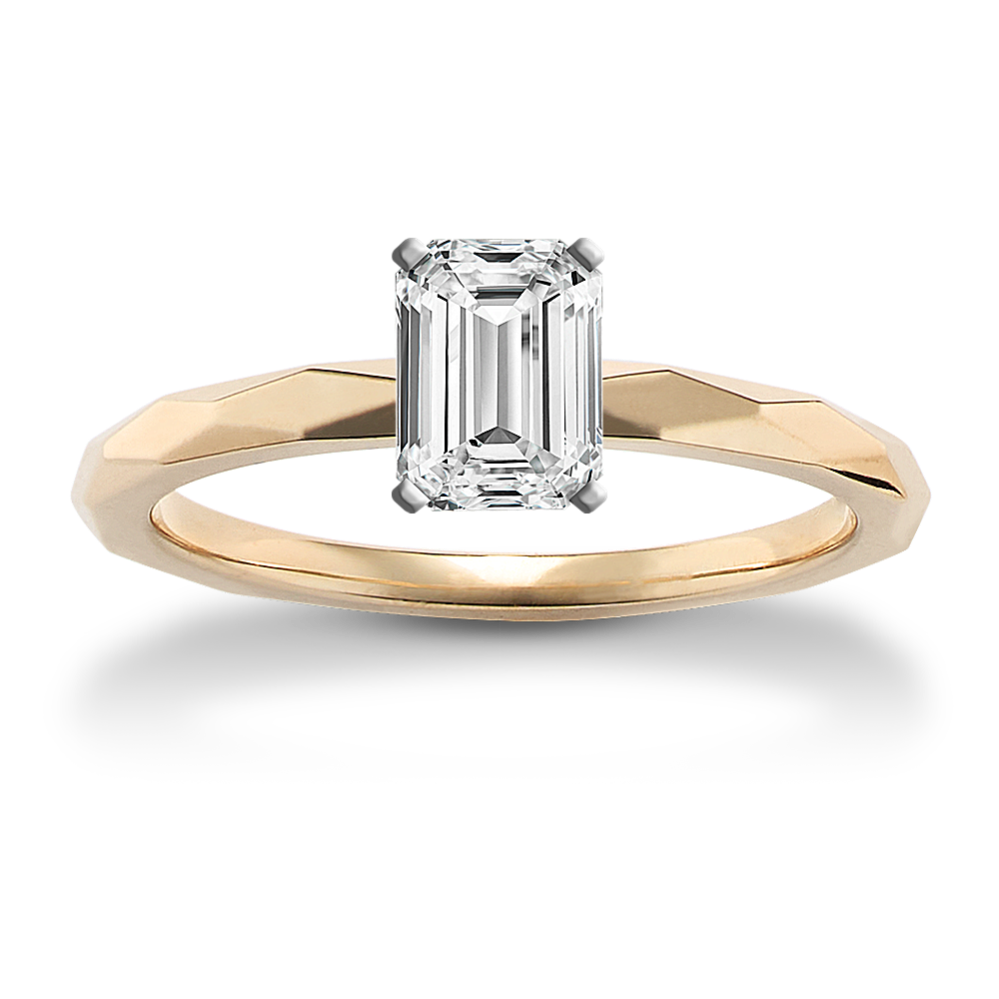 0.61 ct. Lab-Grown Diamond Engagement Ring in Yellow Gold