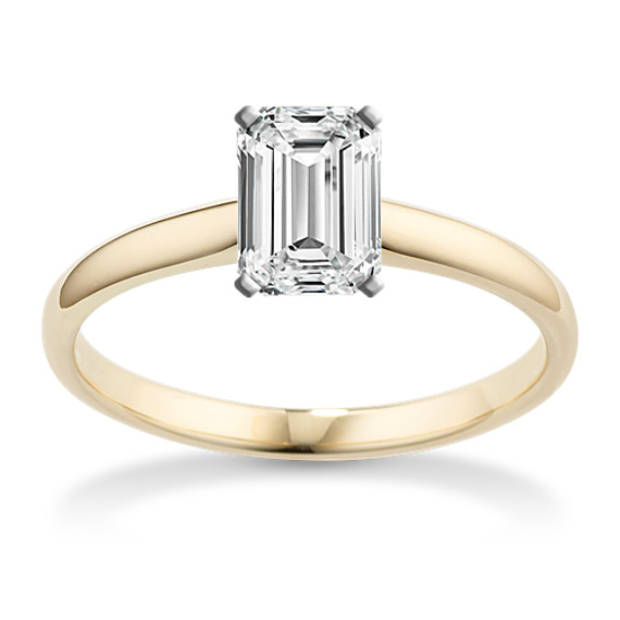 Luminary Solitaire Engagement Ring in 14k Yellow Gold