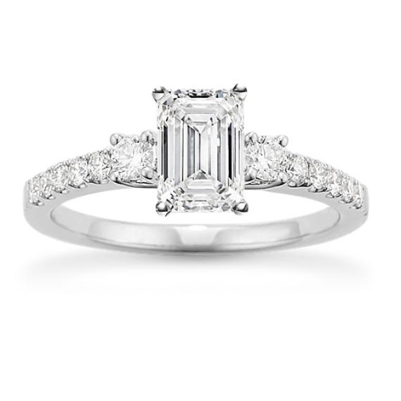 Liora Three-Stone Engagement Ring 