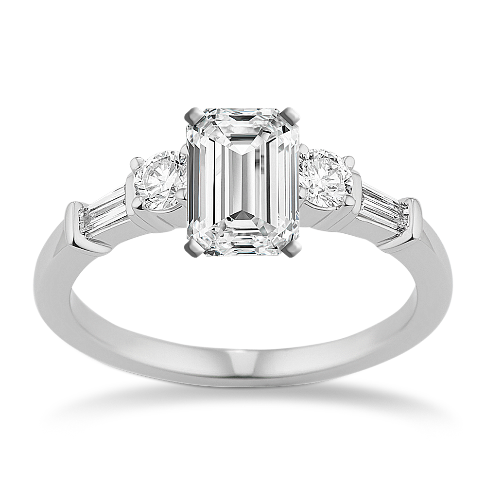 Celeste 1/3 ct. Three Stone Diamond Engagement Ring