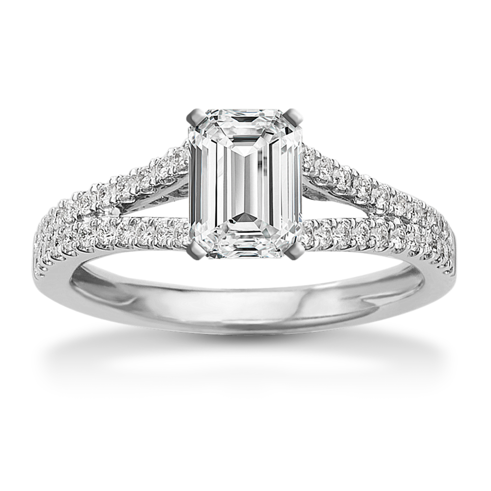Claribel Split-Shank Engagement Ring
