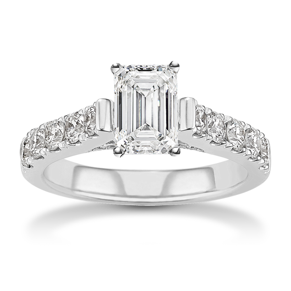 Crisscross Cathedral Engagement Ring