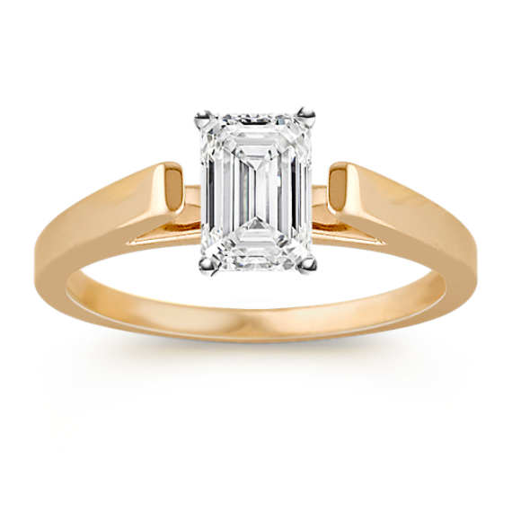 Slim Cathedral Solitaire Engagement Ring