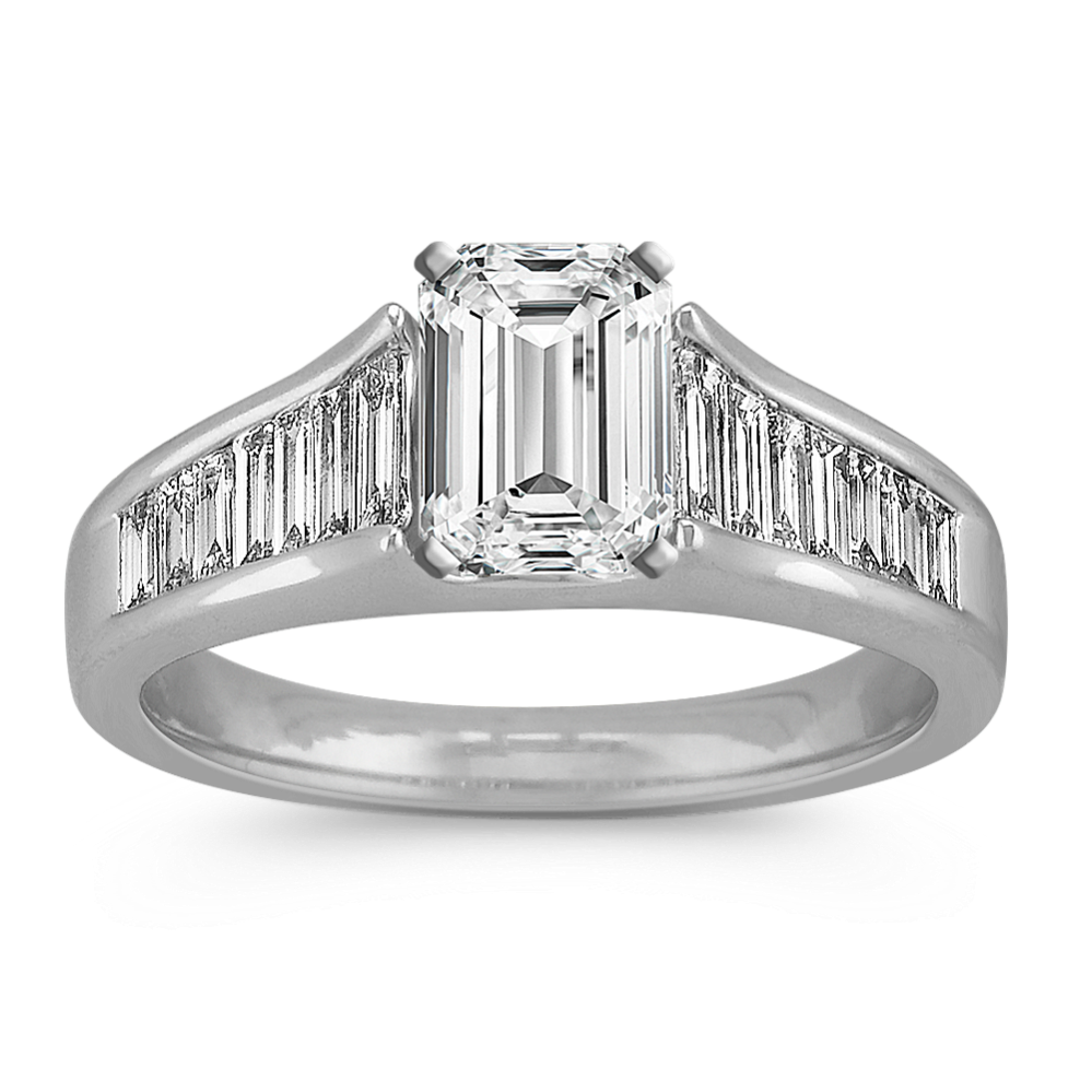 Cathedral Diamond Engagement Ring