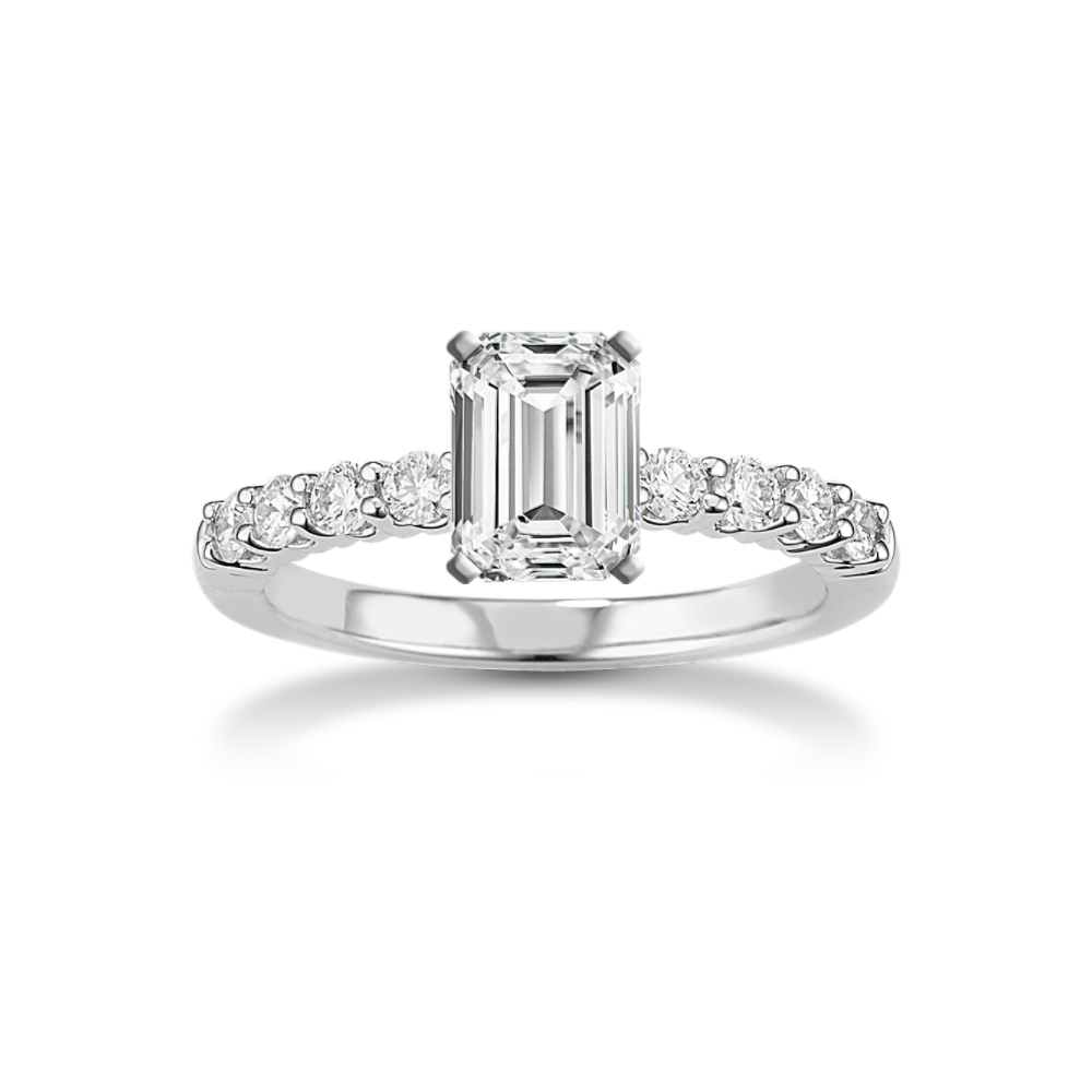 Eve Classic Natural Diamond Engagement Ring in Platinum