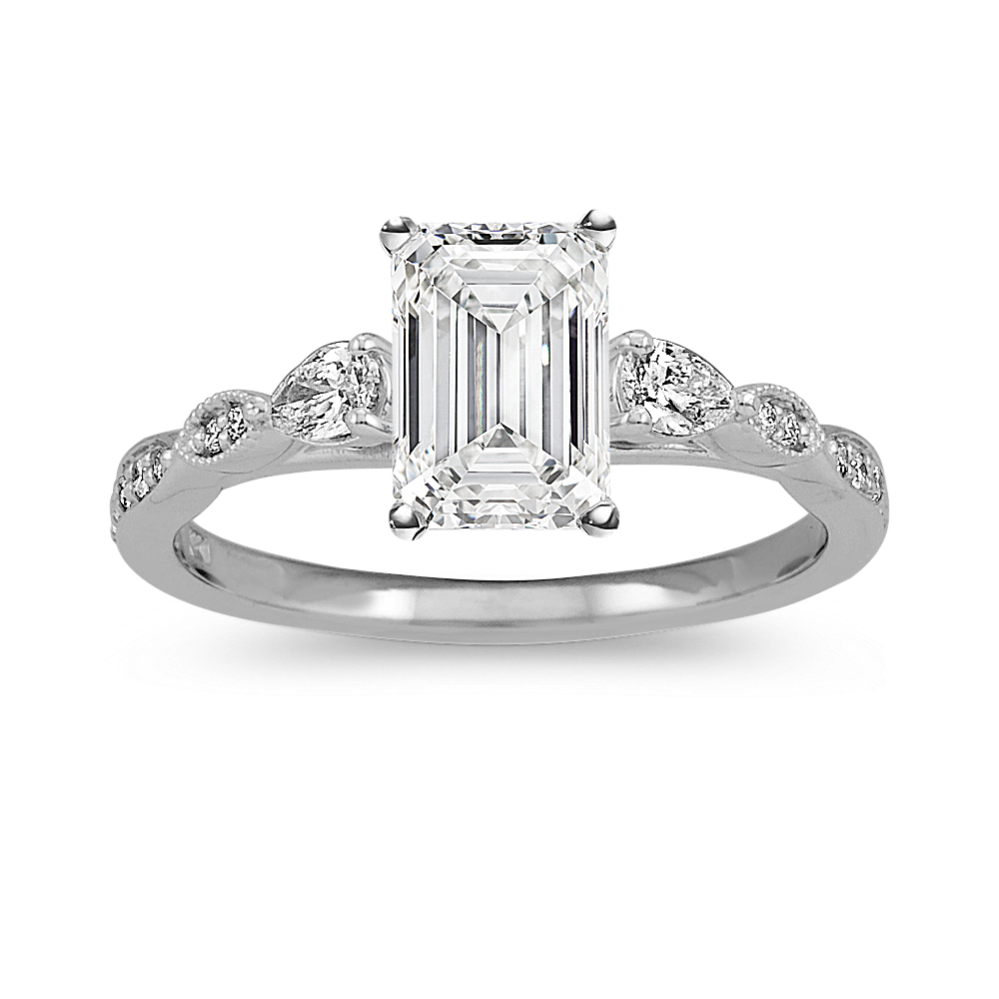 Chloe Three-Stone Engagement Ring