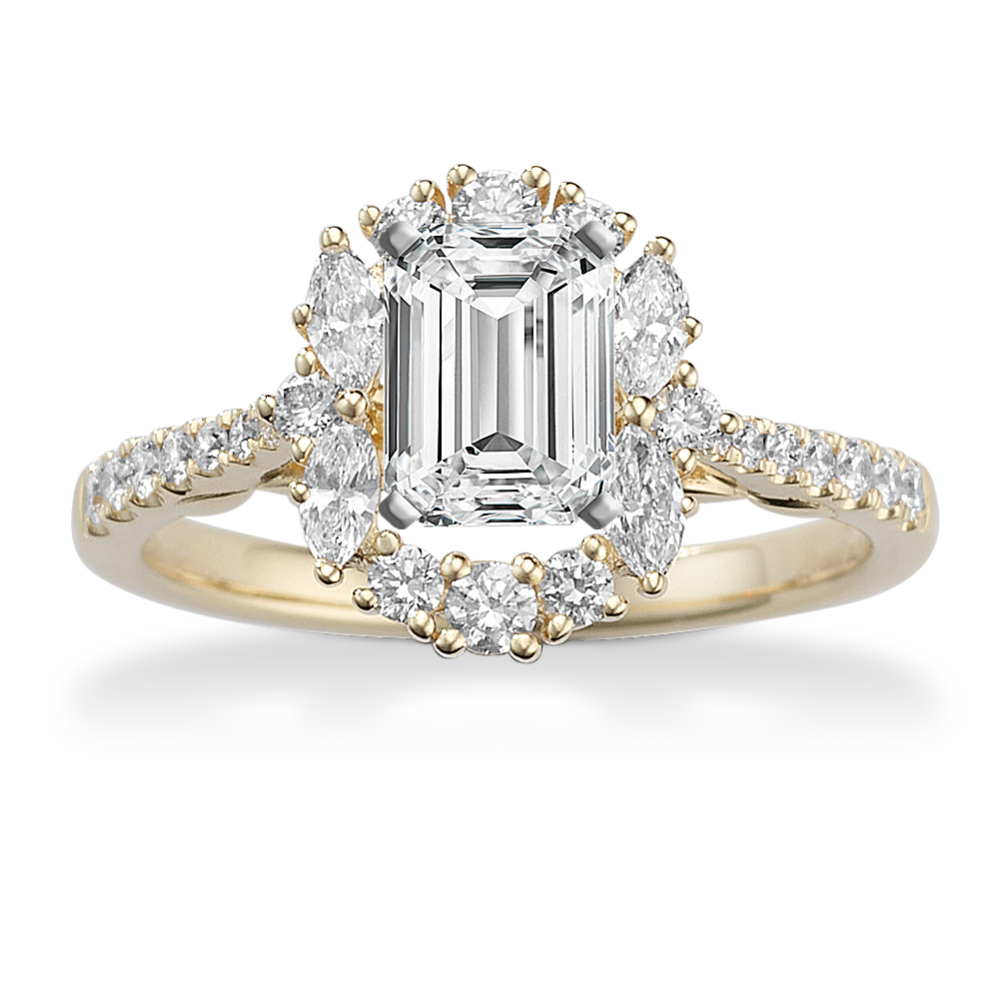 Stella Halo Engagement Ring
