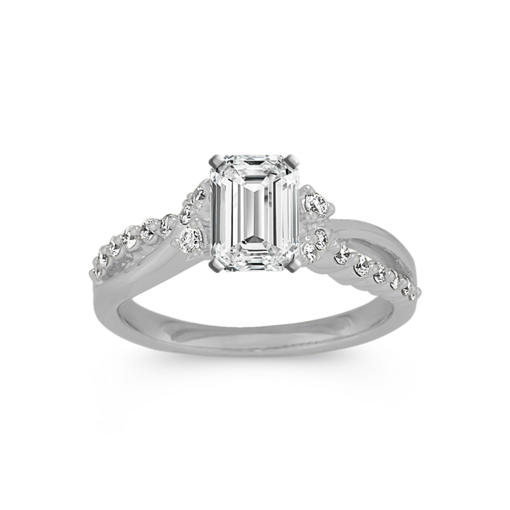 Avani Natural Diamond Swirl Engagement Ring