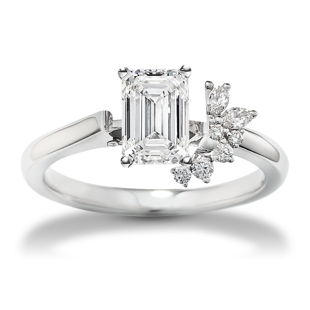 Flora Asymmetric Engagement Ring