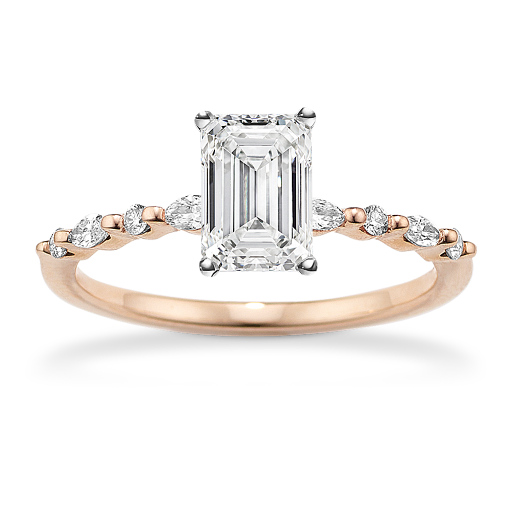 Privet Engagement Ring (1/5 tcw Diamond Accents)