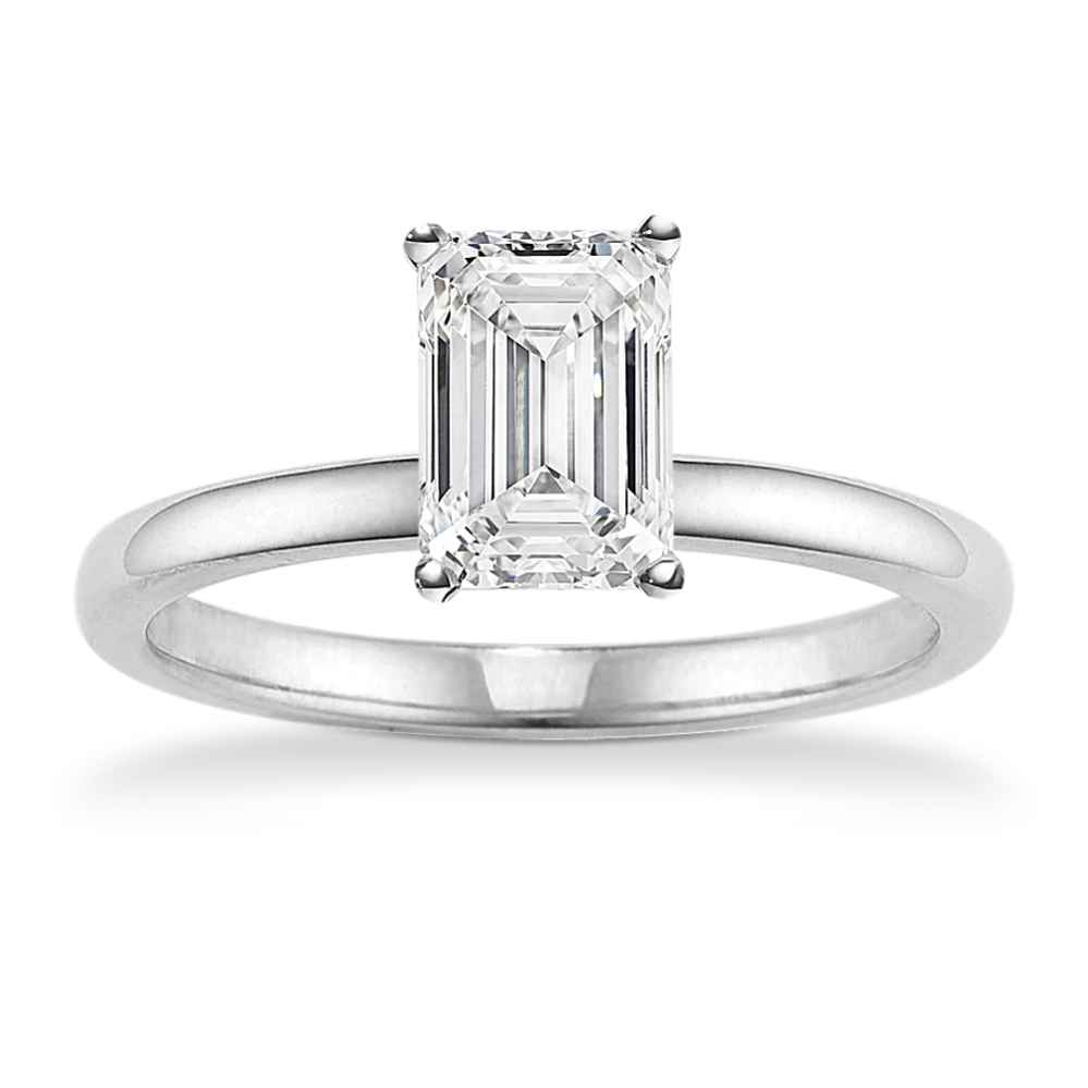 1.01 ct. Natural Diamond Engagement Ring in White Gold