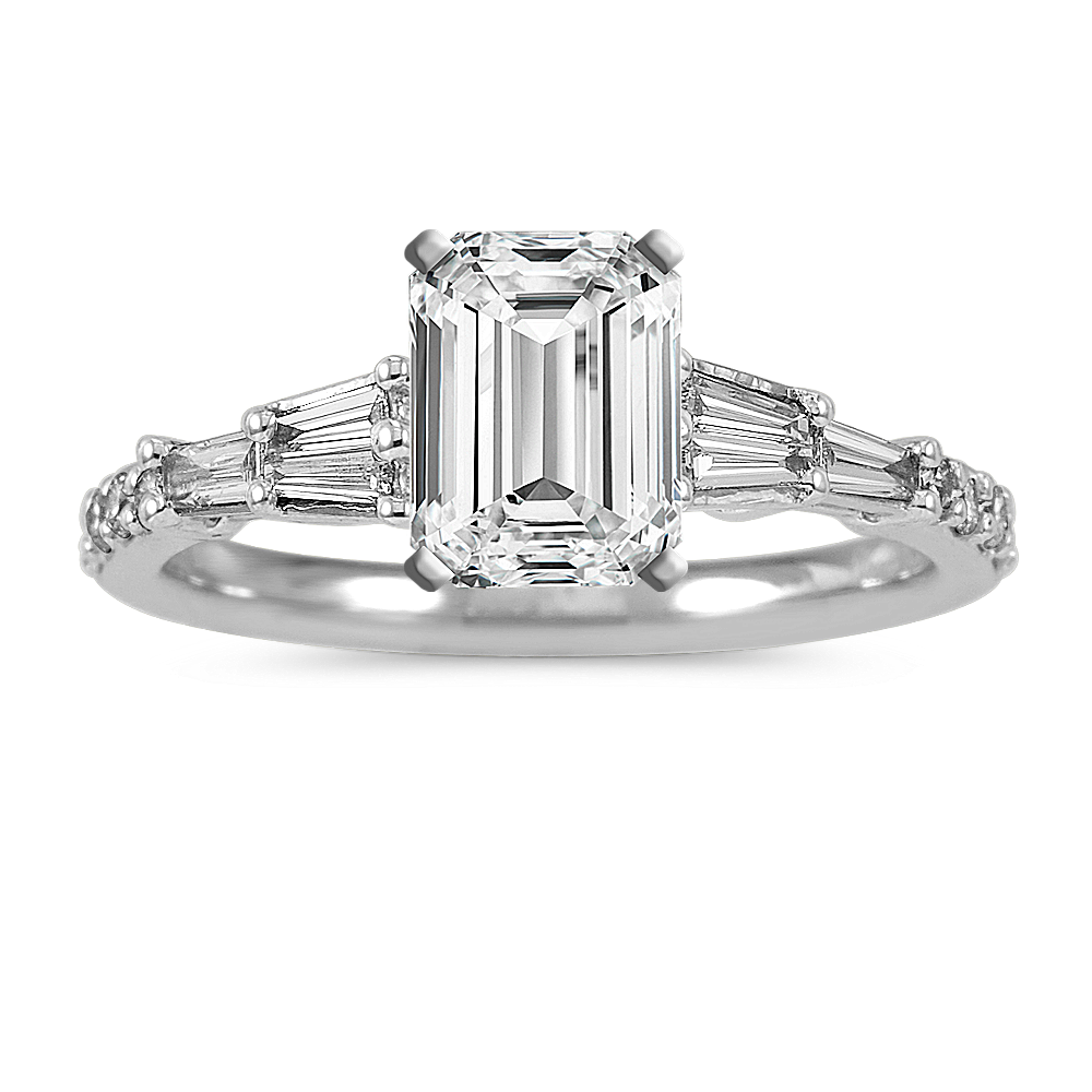 Aura cushion-cut diamond ring