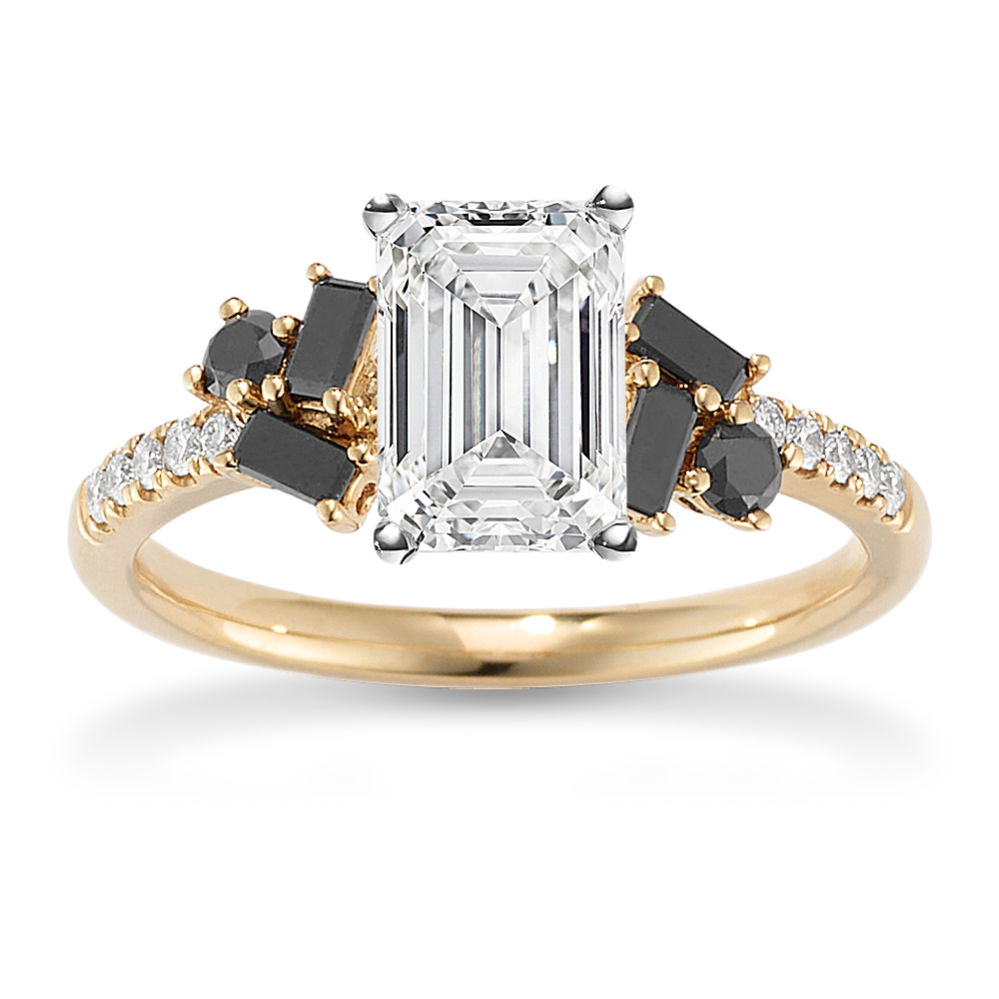 Majesty Black Diamond Engagement Ring