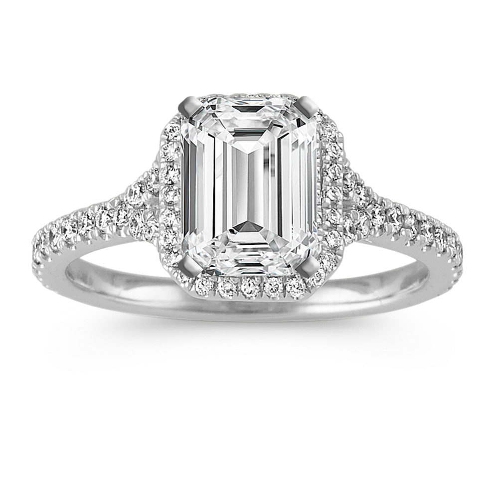 Angeleno Double Halo Engagement Ring