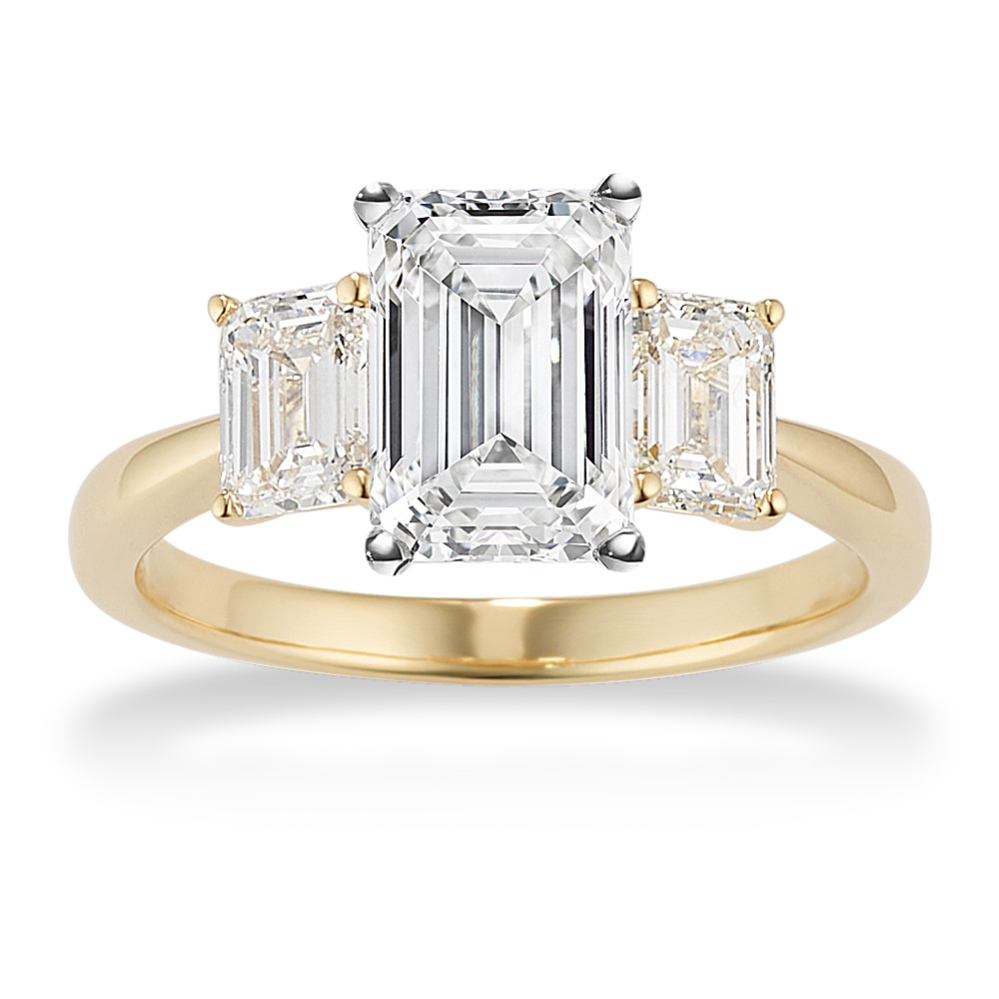 Gatsby Three-Stone Engagement Ring